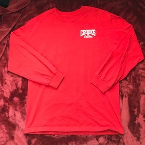 Red Crooks And Castles Long Sleeve Shirt